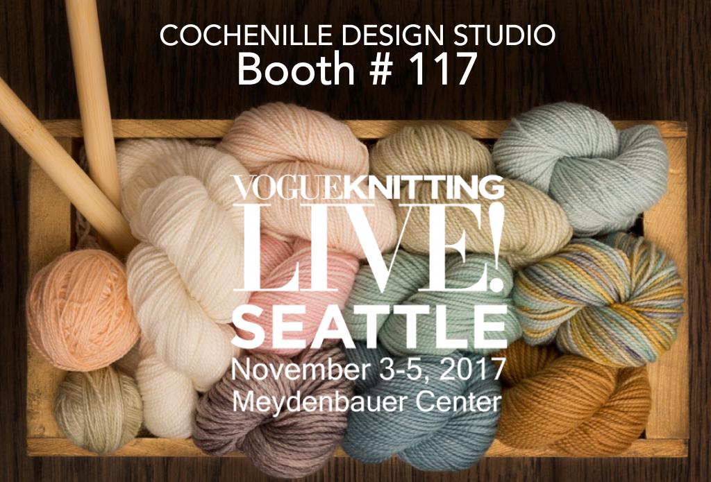 vogue knitting live Booth 117 Cochenille Design Studio